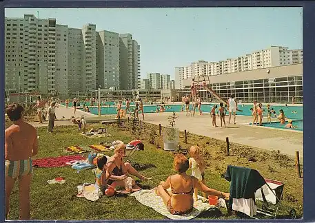 AK Berlin Schwimmbad Gropiusstadt 1970