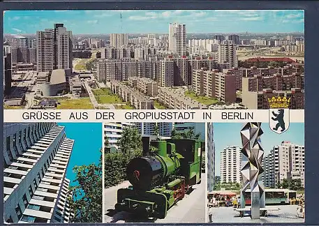 AK Grüsse aus der Gropiusstadt in Berlin 4.Ansichten 1972