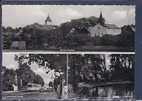 AK Berlin Rudow 3.Ansichten Neuköllner Straße 1960