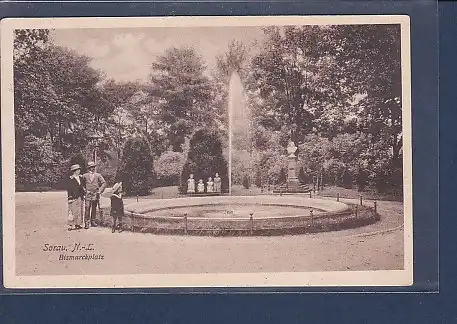 AK Sorau N.-L. Bismarckplatz 1919