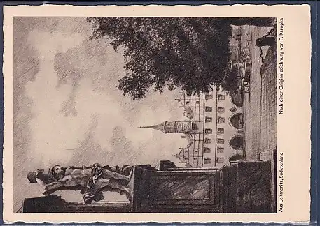 AK Vergesst den Deutschen Osten Nicht Aus Leitmeritz Sudetenland 1960