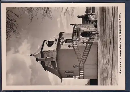 AK Sächs. Schw. Festung Königstein Friedrichsburg 2901 1957