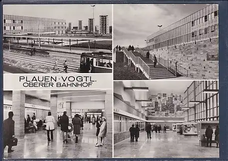 AK Plauen Vogtl. Oberer Bahnhof 4.Ansichten 1974