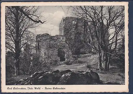 AK Bad Liebenstein Thür.Wald Ruine Liebenstein 1954