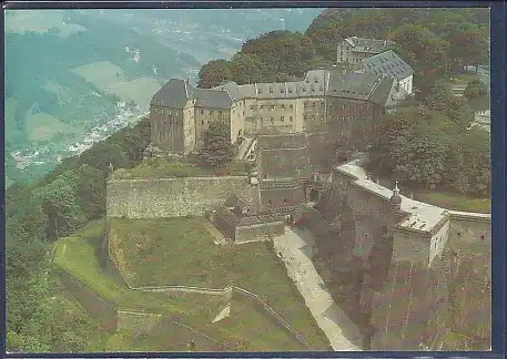 AK Aero Foto DDR Luftbildserie der Interflug Festung Königstein 1987