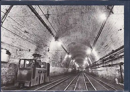 AK Oelsnitz Stollberg Bergbaumuseum Karl Liebknecht Schacht Leerbahnhof am Hauptfüllort 1985