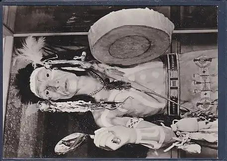 AK Indianer Museum der Karl May Stiftung Radebeul Zaubermann Saman 1975