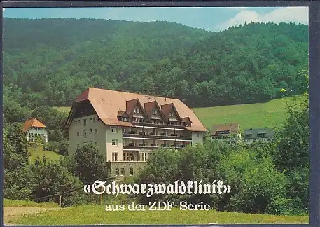 AK Schwarzwaldklinik aus der ZDF Serie Kurklinik Glotterbad Glottertal 1986