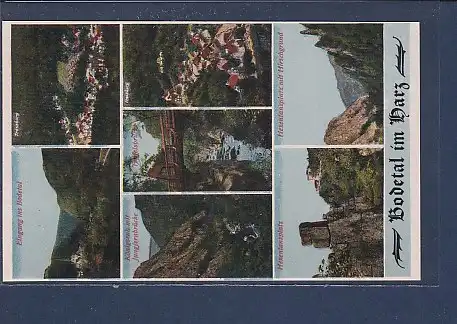 AK Bodetal im Harz 7.Ansichten Treseburg 1920