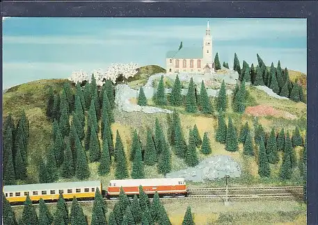 AK Modelleisenbahn 20m2 große HO Gemeinschaftsanlage der AG 4/19 Elstertalbrücke 1989