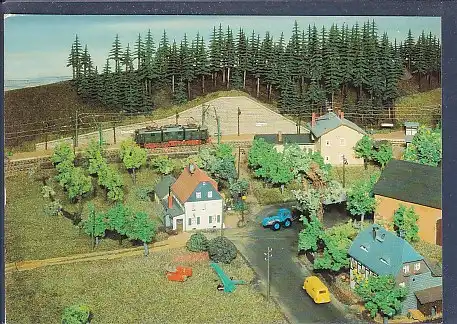 AK Modelleisenbahn HO Anlage Rauhenfels der Gruppe Zentrum in der AG 1989