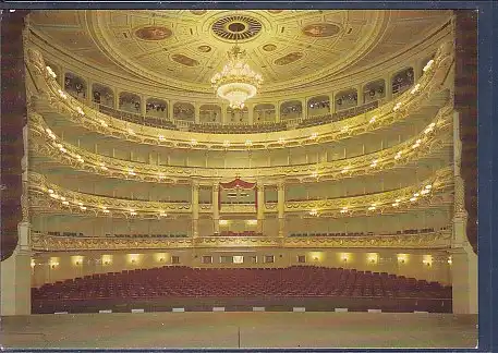 AK Semperoper Dresden Zuschauerraum Blick von der Bühne auf die Ränge 1988
