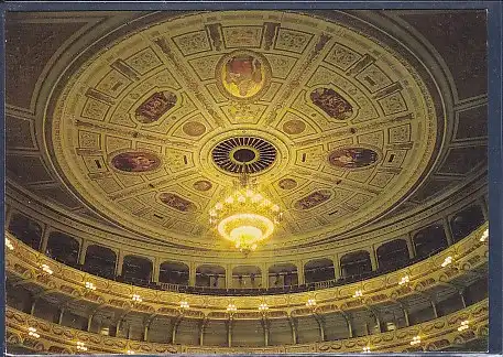 AK Semperoper Dresden Zuschauerraum Blick auf die oberen Ränge und den Plafond 1988