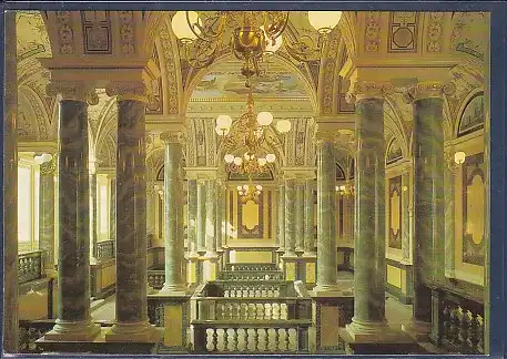 AK Semperoper Dresden Oberes Vestibül Zwingerseite 1988