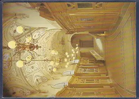 AK Semperoper Dresden Unteres Rundfoyer Zwingerseitiger Raumabschnitt 1988