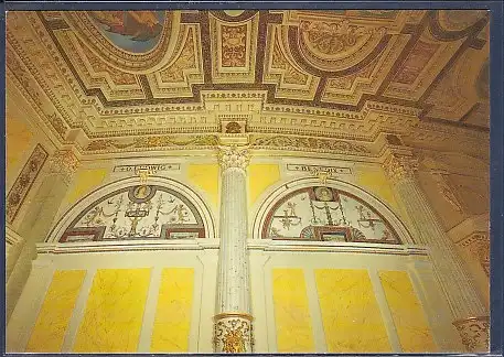 AK Semperoper Dresden Oberes Rundfoyer Detail der Wand und Deckengestaltung 1988