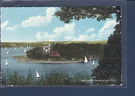 AK Blick auf die Pfaueninsel und Havel 1960