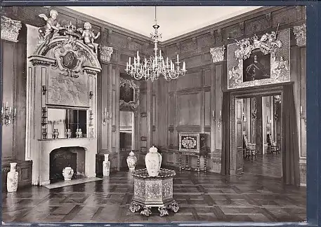 AK Berlin Schloss Charlottenburg Getäfeltes Eckzimmer 1960