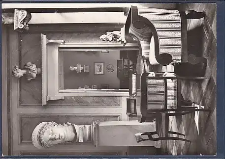 AK Berlin Schloss Tegel Durchblick vom Antikensaal zum Grünen Kabinett 1960