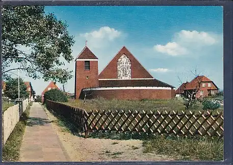 AK Nordseeheilbad Spiekeroog Neue Inselkirche 1970