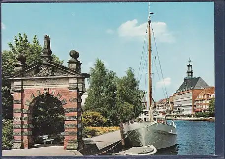 AK Emden Hafentor und Rathaus 1981