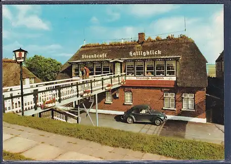 AK Nordseeinsel Nordstrand Strandcafe Halligblick 1970