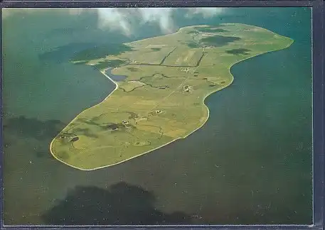 AK Hallig Hooge Luftbild 1993