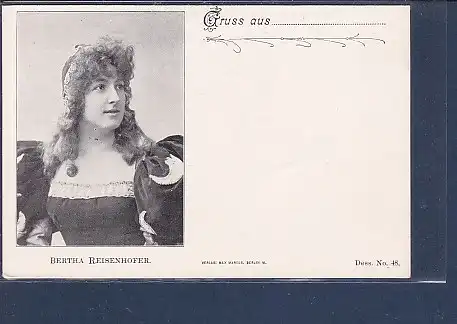 AK Gruss aus Bertha Reisenhofer 1910