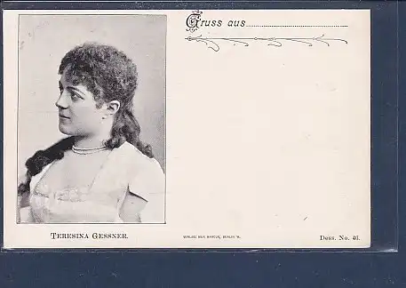 AK Gruss aus Teresina Gessner 1910