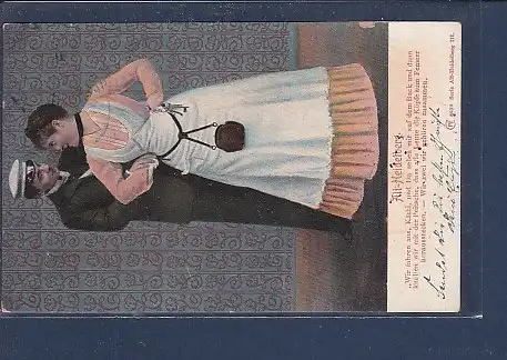 AK Alt Heidelberg Wir fahren aus Käthi und Du neben mir auf dem Bock 1903