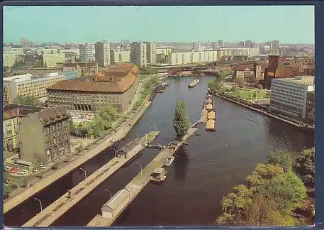 AK Berlin Blick auf die Mühlendammschleuse 1983