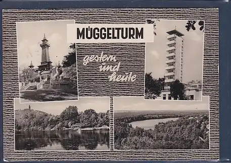 AK Berlin Hauptstadt der DDR Köpenick Müggelturm gestern und heute 1964