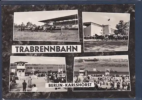 AK Trabrennbahn Berlin Karlshorst 4.Ansichten 1963