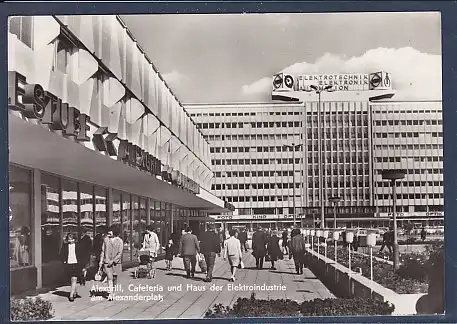 AK Berlin Alexgrill, Cafeteria und Haus der Elektroindustrie 1973