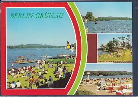 AK Berlin Grünau 4.Ansichten Regatta Strecke Grünau 1981