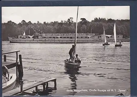AK Berlin Müggelheim Große Krampe mit M.S. Spree 1965