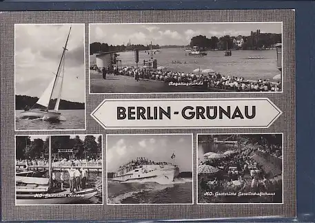 AK Berlin Grünau 5.Ansichten HO Gaststätte Riviera 1965