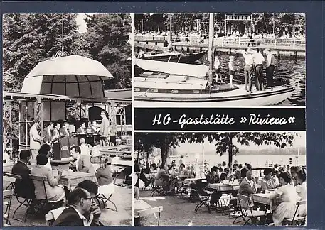 AK Ho Gaststätte Riviera 3.Ansichten Berlin Grünau 1971