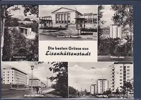 AK Die besten Grüsse aus Eisenhüttenstadt 5.Ansichten Diehloer Höhe 1968