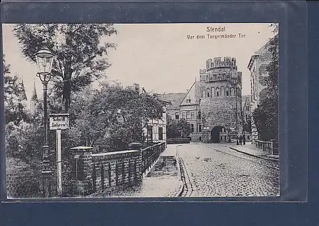 AK Stendal Vor dem Tangermünder Tor 1910