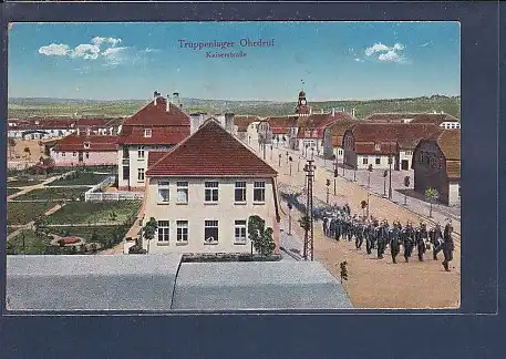 AK Truppenlager Ohrdruf Kaiserstraße 1917