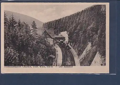 AK Höhenluftkurort Oberhof Der Bahnhof 1920