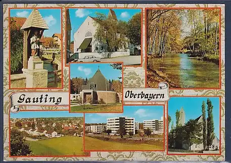 AK Gauting Oberbayern 7.Ansichten 1975