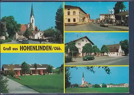 AK Gruß aus Hohenlinden / Obb 5.Ansichten Tankstelle Aral 1984