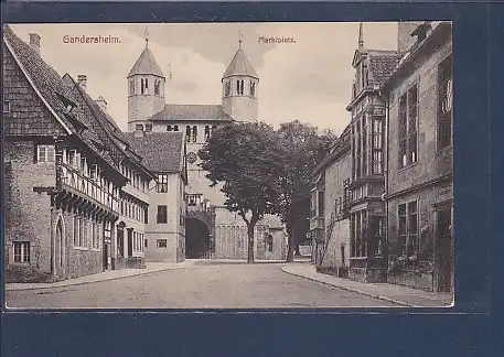AK Gandersheim Marktplatz 1917