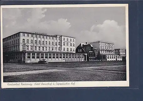 AK Nordseebad Norderney Hotel Kaiserhof u. Europäischer Hof 1959