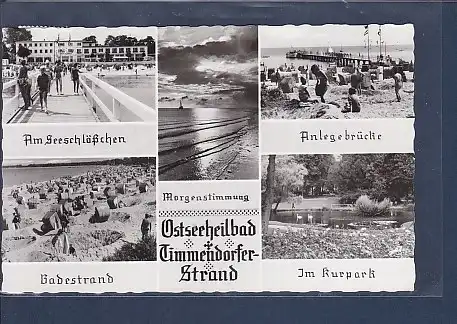 AK Ostseeheilbad Timmendorfer Strand 5.Ansichten 1964