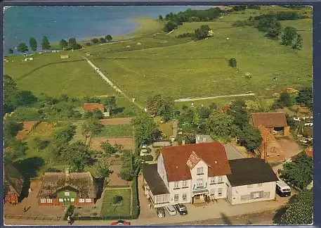 AK Appels Gasthof und Pension Dersau am gr. Plöner See Luftbild 1975