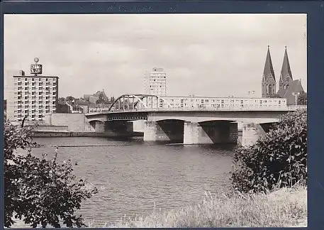 AK Frankfurt / Oder Blick vom polnischen Ufer der Oder 1973