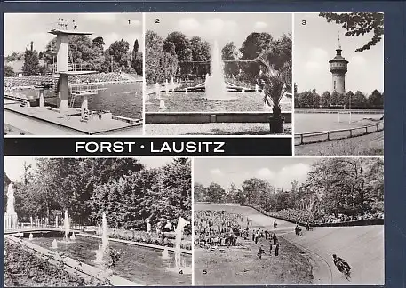 AK Forst Lausitz 5.Ansichten Radrennbahn 1978